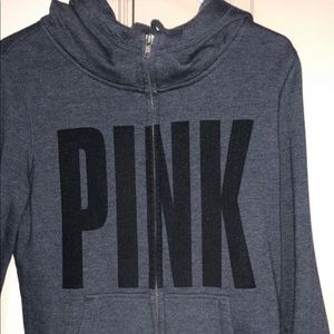 PINK zip up sweater